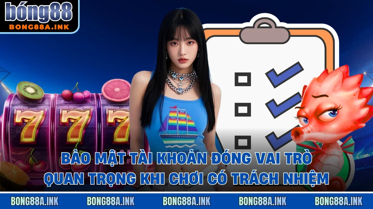 Bảo mật tài khoản đóng vai trò quan trọng khi chơi có trách nhiệm