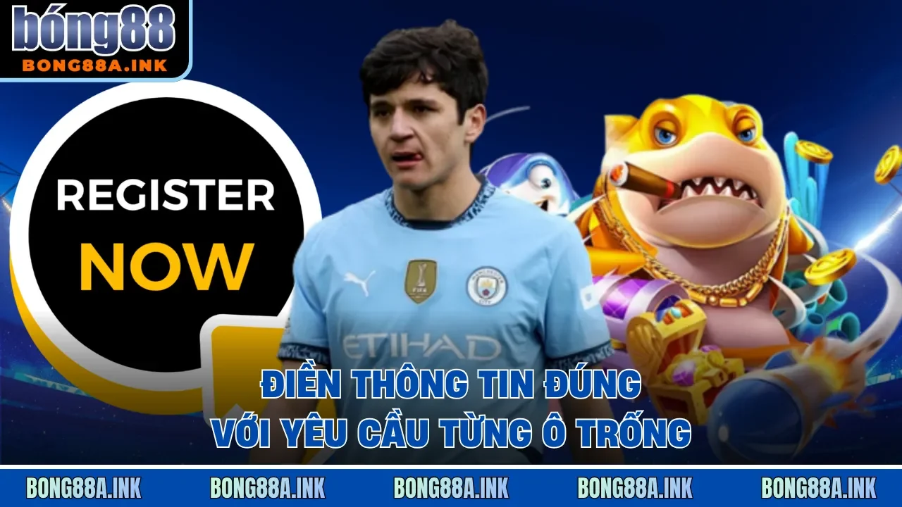 Điền thông tin đúng với yêu cầu từng ô trống