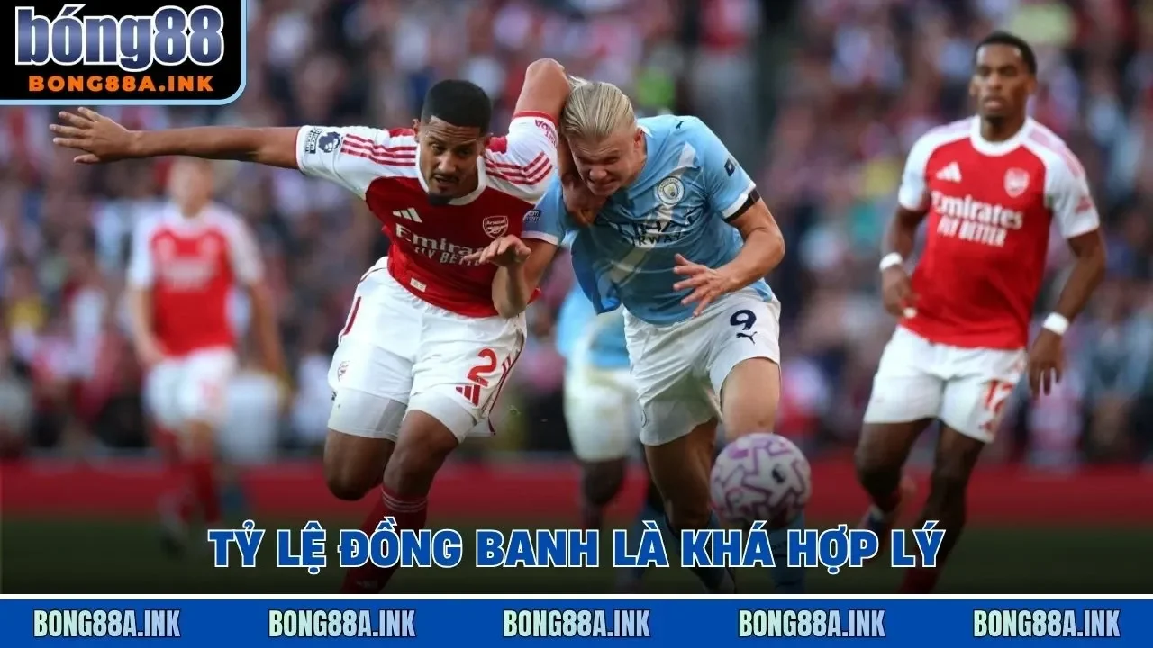 Tỷ lệ đồng banh là khá hợp lý