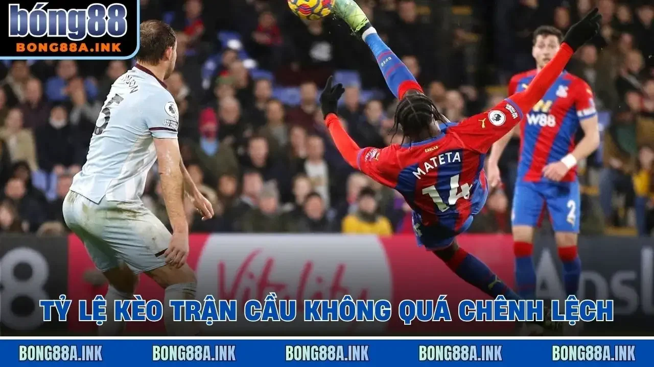 Tỷ lệ kèo trận cầu không quá chênh lệch